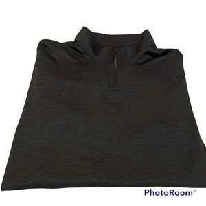 Real Essentials Black Pullover MENS XL 1/4 Zip Performance Activewear X Lge NEW